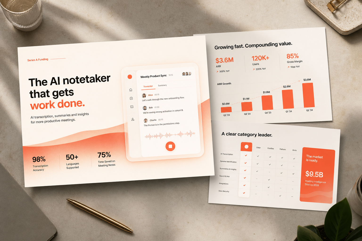 Pitch deck Series A Noota
